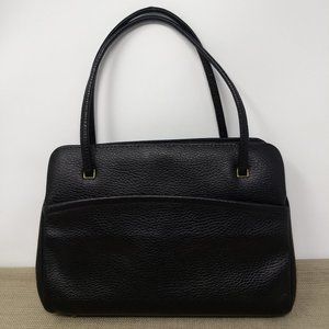VINTAGE KADEN BLACK PEBBLE LEATHER FRAME BAG
